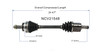 C V AXLE LH TYPE-S REPLACEMENT FOR ACURA RSX 2005 PARTSLINK NUMBER   NCV21548