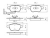 BRAKE PADS SET FR CERAMIC REPLACEMENT FOR VOLKSWAGEN EOS 2010 PARTSLINK NUMBER	D1107