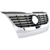 GRILLE CHROME/BLACK REQUIRES 150MM EMBLEM AND TRIM RING REPLACEMENT FOR VOLKSWAGEN PASSAT 2010 PARTSLINK NUMBER  VW1200142
