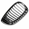 GRILLE RH CHROME/BLACK [11 BLACK VERTICAL BARS WITH CHROME FACE SURROUNDED BY CHROME FRAME] REPLACEMENT FOR BMW 3 SERIES CONVERTIBLE 2005 PARTSLINK NUMBER BM1200157