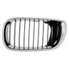 GRILLE LH CHROME/BLACK REPLACEMENT FOR BMW 3 SERIES WAGON 2005 PARTSLINK NUMBER BM1200126