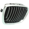 GRILLE RH CHROME BLACK REPLACEMENT FOR BMW 3 SERIES WAGON 2005 PARTSLINK NUMBER BM1200129