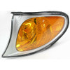 SIDE MARKER LAMP LH AMBER W/CHROME BEZEL HQ REPLACEMENT FOR BMW 3 SERIES WAGON 2005 PARTSLINK NUMBER BM2520110