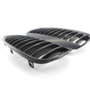 GRILLE LH CHROME/BLACK REPLACEMENT FOR BMW 6 SERIES 2005 PARTSLINK NUMBER  BM1200206