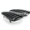 GRILLE RH CHROME/BLACK REPLACEMENT FOR BMW 6 SERIES 2005 PARTSLINK NUMBER  BM1200205