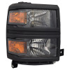 HEAD LAMP RH LS MODEL BLACK HQ REPLACEMENT FOR CHEVROLET PICKUP CHEVY SILVERADO 1500 2015 PARTSLINK NUMBER  GM2503395
