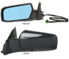 DOOR MIRROR LH POWER HTD W/MEMORY POWER FOLDING REPLACEMENT FOR CADILLAC CTS 2005 PARTSLINK NUMBER GM1320358