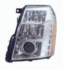 HEAD LAMP LH HID FIRST DESIGN CAPA REPLACEMENT FOR CADILLAC ESCALADE ESV 2008 PARTSLINK NUMBER  GM2502291C