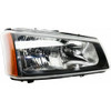 HEAD LAMP RH W/O CLADDING REPLACEMENT FOR CHEVROLET PICKUP CHEVY SILVERADO HYBRID 2005 PARTSLINK NUMBER GM2503257U