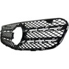 GRILLE FR MATTE BLACK W/O MOLDINGS/EMBLEM/BASE / CAMERA/AMG  REPLACEMENT FOR MERCEDES GLC300 4MATIC(SUV-253.949) 2019 PARTSLINK NUMBER MB1200191