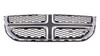 GRILLE BLACK W/CHROME MOULDING  REPLACEMENT FOR DODGE CARAVAN 2015 PARTSLINK NUMBER  CH1200342