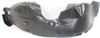 FENDER LINER FR RH REPLACEMENT FOR CHRYSLER SEBRING CONVERTIBLE 2008 PARTSLINK NUMBER  CH1249131