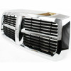GRILLE CHROME/BLACK REPLACEMENT FOR DODGE DAKOTA PICKUP 2005 PARTSLINK NUMBER CH1200279