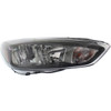 HEAD LAMP RH BLACK BEZEL W/O DRL W/O LED SDN/HB HQ  REPLACEMENT FOR FORD FOCUS 2015 PARTSLINK NUMBER  FO2503337