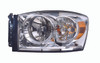 HEAD LAMP LH W/O LOWER AMBER CAPA REPLACEMENT FOR DODGE PICKUP DODGE RAM 1500 2008 PARTSLINK NUMBER  CH2502180C