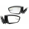 DOOR MIRROR RH POWER PTM W/HTD/BLIND SPOT/SIGNAL W/PUDDLE LAMP  REPLACEMENT FOR FORD FOCUS ELECTRIC 2015 PARTSLINK NUMBER  FO1321582