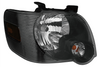 HEAD LAMP RH SMOKED LENS CAPA REPLACEMENT FOR FORD EXPLORER 2008 PARTSLINK NUMBER  FO2503230C