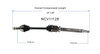 C V AXLE RH REPLACEMENT FOR FORD FOCUS 2008 PARTSLINK NUMBER  NCV11128