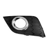 FOG LAMP BEZEL FR LH MATT BLACK/CHROME    REPLACEMENT FOR NISSAN SENTRA 2019 PARTSLINK NUMBER NI1038143
