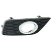FOG LAMP BEZEL FR RH MATT BLACK/CHROME    REPLACEMENT FOR NISSAN SENTRA 2019 PARTSLINK NUMBER 	NI1039143