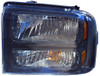 HEAD LAMP LH BLACK BEZEL W/HARLEY-DAVIDSON PKG CAPA REPLACEMENT FOR FORD PICKUP F450 SUPERDUTY 2005 PARTSLINK NUMBER FO2502224C