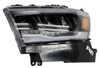 HEAD LAMP LH LED W/BLACK BEZEL / REFLECTOR TYPE W/O LOGO HQ  REPLACEMENT FOR RAM PICKUP-RAM-1500 2019 PARTSLINK NUMBER  CH2502320