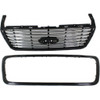 GRILLE (LARIAT-LTD) PTD CENTER W/CHROME FRAME HARLEY DAVIDSON EDITION REPLACEMENT FOR FORD  PICKUP FORD LIGHTDUTY (F150) 2008 PARTSLINK NUMBER  FO1200517