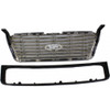 GRILLE (LARIAT-LTD) PTD CENTER W/CHROME FRAME HARLEY DAVIDSON EDITION REPLACEMENT FOR FORD  PICKUP FORD LIGHTDUTY (F150) 2008 PARTSLINK NUMBER  FO1200517