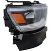 HEAD LAMP RH LED W/BLACK BEZEL REFLECTOR TYPE W/O LOGO HQ  REPLACEMENT FOR RAM PICKUP-RAM-1500 2019 PARTSLINK NUMBER CH2503320