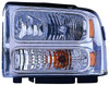 HEAD LAMP LH HQ REPLACEMENT FOR FORD PICKUP FORD SUPERDUTY (F250-F350) 2005 PARTSLINK NUMBER FO2502217