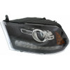 HEAD LAMP LH HALOGEN PROJECTOR TYPE BLACK BEZEL W/O LOGO CAPA  REPLACEMENT FOR RAM PICKUP-RAM-1500 CLASSIC 2019 PARTSLINK NUMBER CH2502289C