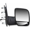 DOOR MIRROR RH POWER W/PUDDLE LAMP/DUAL GLASS REPLACEMENT FOR FORD VAN FORD ECONOLINE 2005 PARTSLINK NUMBER FO1321276