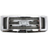 GRILLE GREY W/CHROME MOLDING REPLACEMENT FOR FORD VAN FORD ECONOLINE 2008 PARTSLINK NUMBER  FO1200507