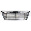GRILLE CHROME W/CHROME FRAME LARIAT REPLACEMENT FOR FORD PICKUP FORD LIGHTDUTY(F150) 2008 PARTSLINK NUMBER FO1200502