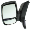 DOOR MIRROR LH MANUAL TEXTURED W/SHORT ARM W/MEDIUM/HIGH ROOF  REPLACEMENT FOR FORD TRANSIT T-350HD PASSNGR VAN 2015 PARTSLINK NUMBER  FO1320550
