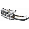 GRILLE CHROME/BLACK 2500/3500 REPLACEMENT FOR GMC PICKUP GMC SIERRA-1500, 2500 3500 2005 PARTSLINK NUMBER GM1200568