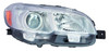 HEAD LAMP RH HALOGEN W/CHROME BEZEL HQ   REPLACEMENT FOR SUBARU WRX 2019 PARTSLINK NUMBER 	SU2503152