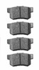BRAKE PADS SET RR CERAMIC REPLACEMENT FOR HONDA CIVIC HATCHBACK 2005 PARTSLINK NUMBER D537