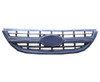 GRILLE (W/CHROME INSERT) MATTE-BLACK REPLACEMENT FOR KIA SPECTRA (SEDAN) 2005 PARTSLINK NUMBER KI1200134