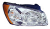 HEAD LAMP LH CHROME LX MODEL HQ REPLACEMENT FOR KIA SPECTRA (SEDAN) 2005 PARTSLINK NUMBER KI2502116
