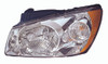HEAD LAMP RH CHROME LX MODEL HQ REPLACEMENT FOR KIA SPECTRA (SEDAN) 2005 PARTSLINK NUMBER KI2503116