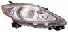 HEAD LAMP RH HALOGEN BLACK BEZEL HQ  REPLACEMENT FOR MAZDA MAZDA 5 2008 PARTSLINK NUMBER  MA2519128