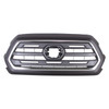 GRILLE FR PTM FRAME W/BLACK CENTER/CHROME OUTER MOLDING/SR5 MODEL  REPLACEMENT FOR TOYOTA TACOMA PICKUP 4WD 2019 PARTSLINK NUMBER  	TO1200474