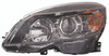 HEAD LAMP LH HALOGEN BLACK HOUSING HQ REPLACEMENT FOR MERCEDES C300 2008 PARTSLINK NUMBER  MB2502185