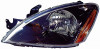 HEAD LAMP LH BLACK BEZEL FOR RALLIART MODEL HQ REPLACEMENT FOR MITSUBISHI LANCER 2005 PARTSLINK NUMBER MI2502135
