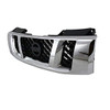 GRILLE MATTE-BLACK W/CHROME FRAME LE/SE REPLACEMENT FOR NISSAN TITAN PICKUP 2008 PARTSLINK NUMBER  NI1200240