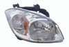 HEAD LAMP RH SMOKEY HOUSING W/BRKT/ CLEAR LENS CAPA REPLACEMENT FOR PONTIAC G5 2008 PARTSLINK NUMBER  GM2503282C