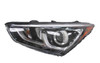 HEAD LAMP LH HALOGEN SPORT MODEL PROJECTOR TYPE W/LED ACCENT CAPA  REPLACEMENT FOR HYUNDAI SANTA FE SPORTS 2015 PARTSLINK NUMBER  HY2502205C