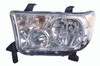 HEAD LAMP LH TUNDRA W/O LEVEL CAPA REPLACEMENT FOR TOYOTA TUNDRA PICKUP 2008 PARTSLINK NUMBER  TO2502171C