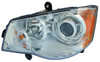 HEAD LAMP LH XENON NORTH AMERICA BUILT CAPA  REPLACEMENT FOR CHRYSLER TOWN AND COUNTRY 2013 PARTSLINK NUMBER  CH2518126C